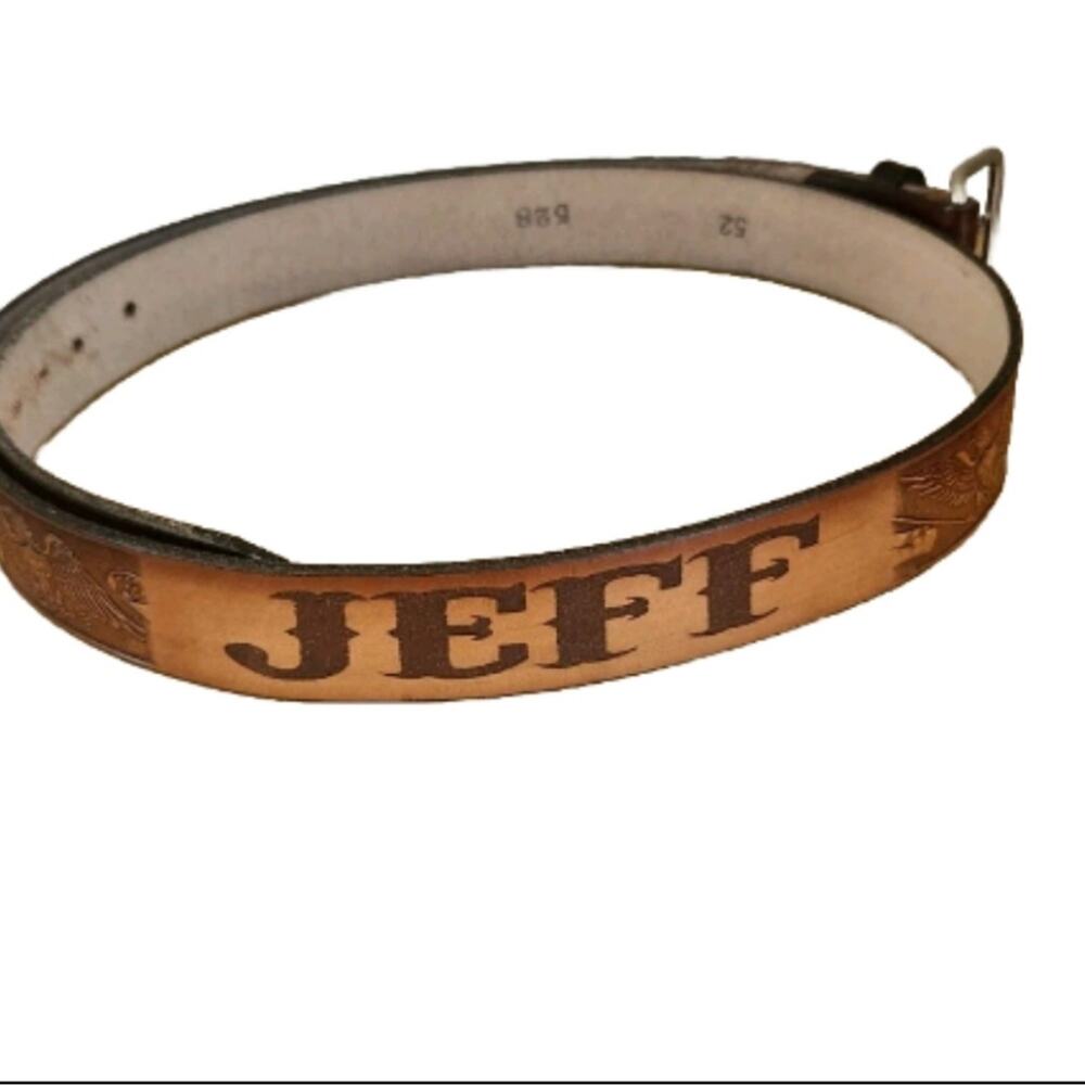 Gaverie Leather Belt Mens Sz 52